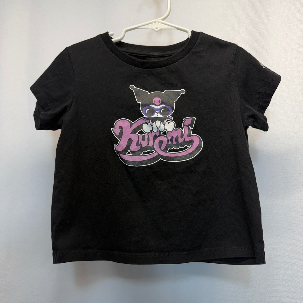 Kuromi Sanrio Graphic T-Shirt Tee Uniglo Girls Kids Blackโ Size 5 6
